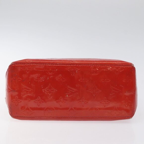 LOUIS VUITTON Monogram Vernis Reade PM Hand Bag Red Rouge M91088 LV Auth bs26993 - Picture 6 of 16